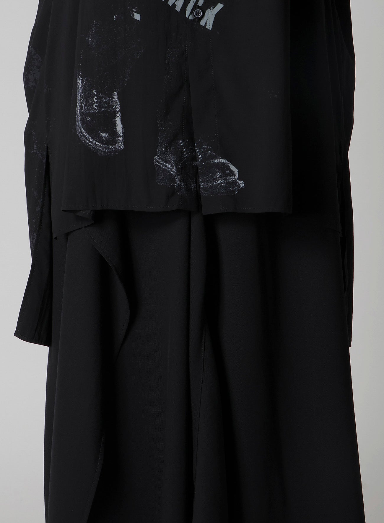 "BLACK" PRINT BIG BLOUSE