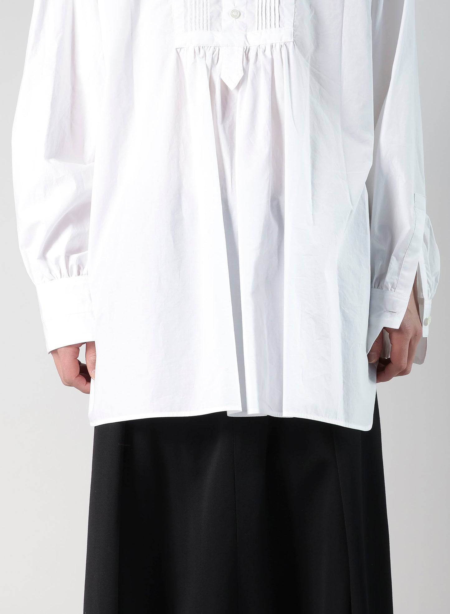 COMPACT TYPEWRITER PIN TUCKED BLOUSE