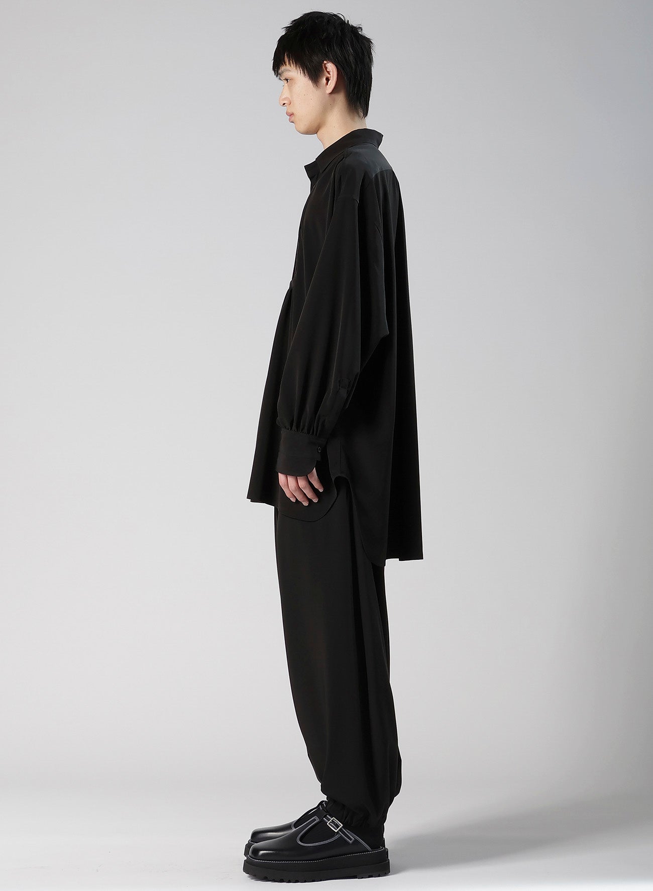 TA/PE SUPER VIYON TUSSER PIN TUCKED BLOUSE