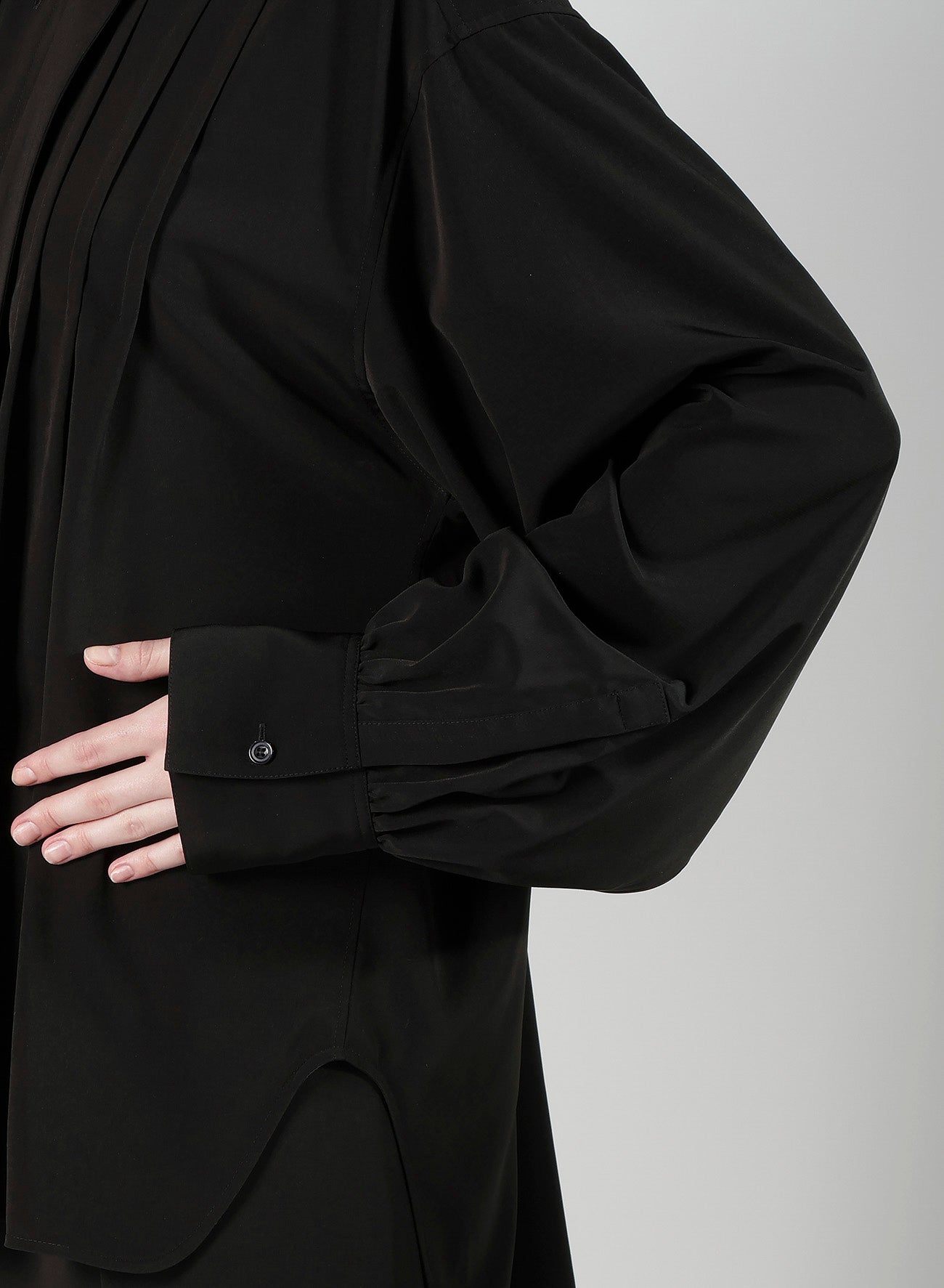 TA/PE SUPER VIYON TUSSER SHIRT WITH BOWTIE