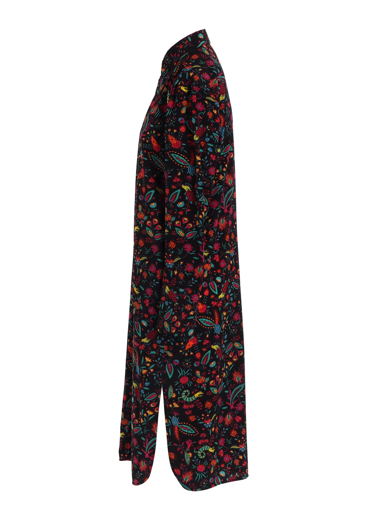 FLOWER PRINT LONG SHIRT