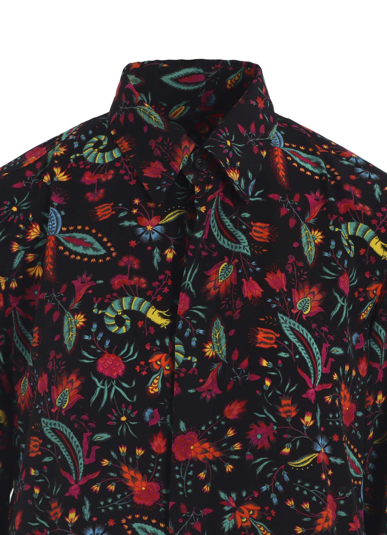 FLOWER PRINT LONG SHIRT