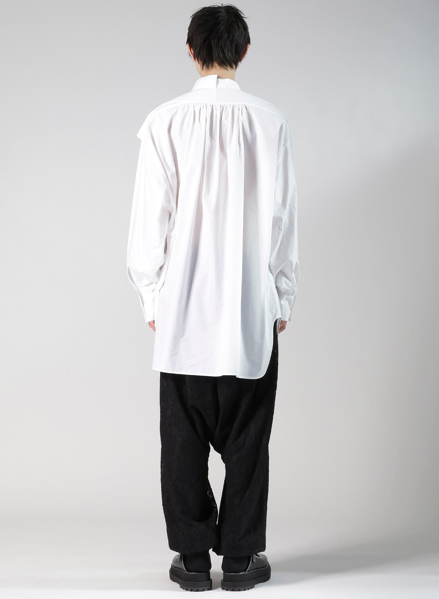 COMPACT TYPEWRITER PANEL DOUBLE BLOUSE