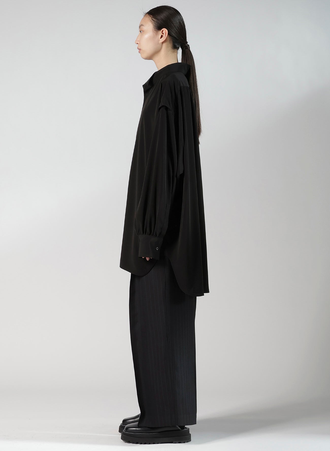 TA/PE SUPER VIYON TUSSER PANEL DOUBLE BLOUSE