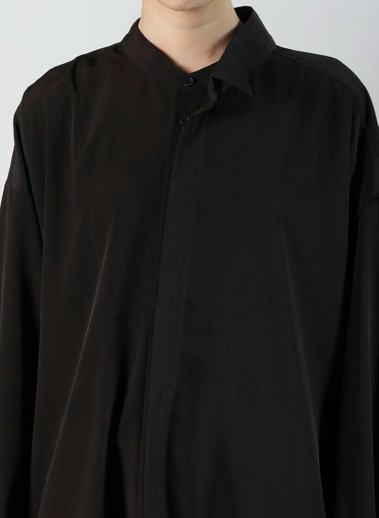 TA/PE SUPER VIYON TUSSER PANEL DOUBLE BLOUSE