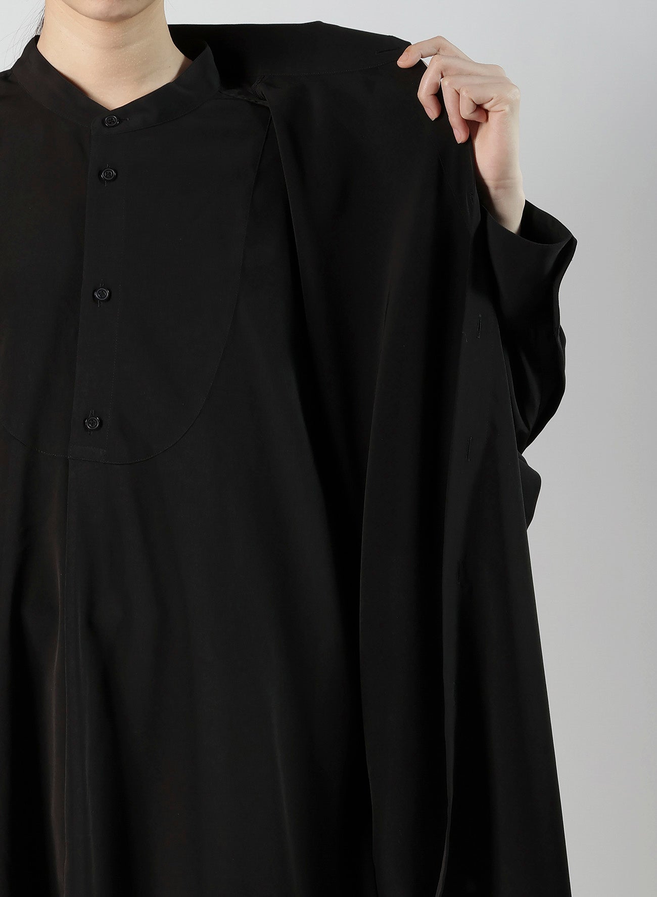 TA/PE SUPER VIYON TUSSER PANEL DOUBLE BLOUSE
