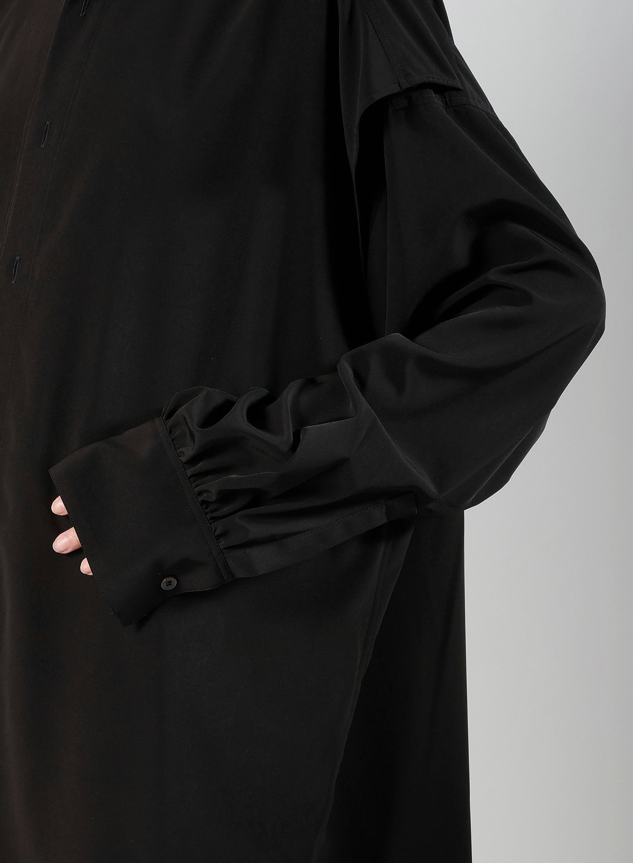 TA/PE SUPER VIYON TUSSER PANEL DOUBLE BLOUSE