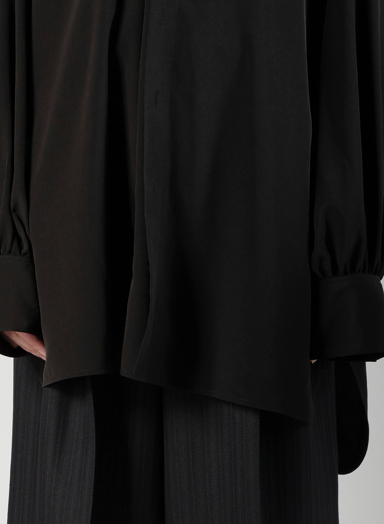 TA/PE SUPER VIYON TUSSER PANEL DOUBLE BLOUSE