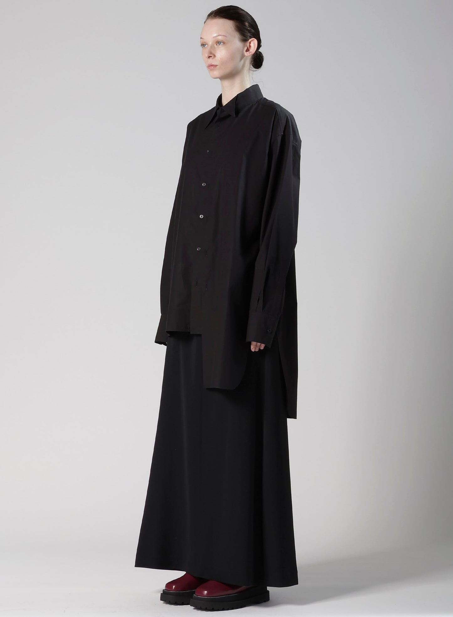 COMPACT TYPEWRITER WING COLLAR DOUBLE SHIRT