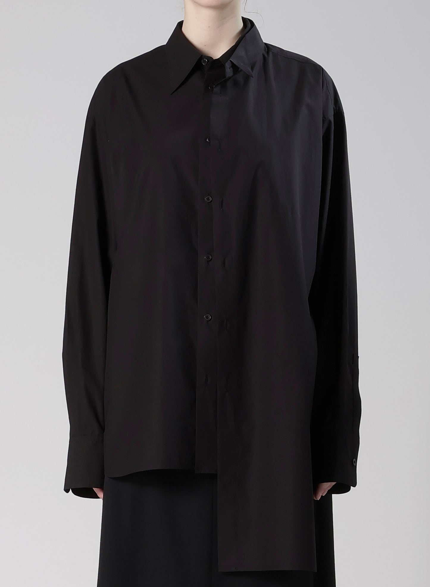 COMPACT TYPEWRITER WING COLLAR DOUBLE SHIRT