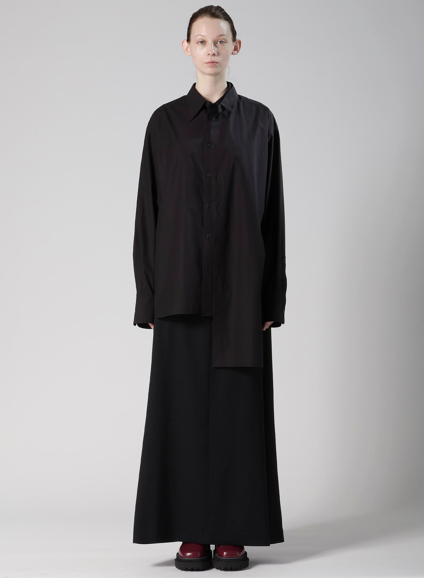 COMPACT TYPEWRITER WING COLLAR DOUBLE SHIRT