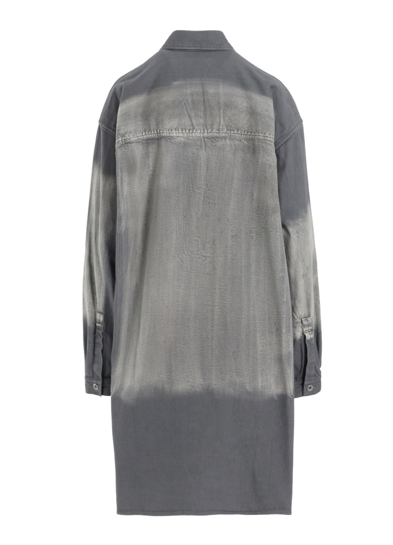 SPOTTED DENIM BIG GOWN BLOUSE