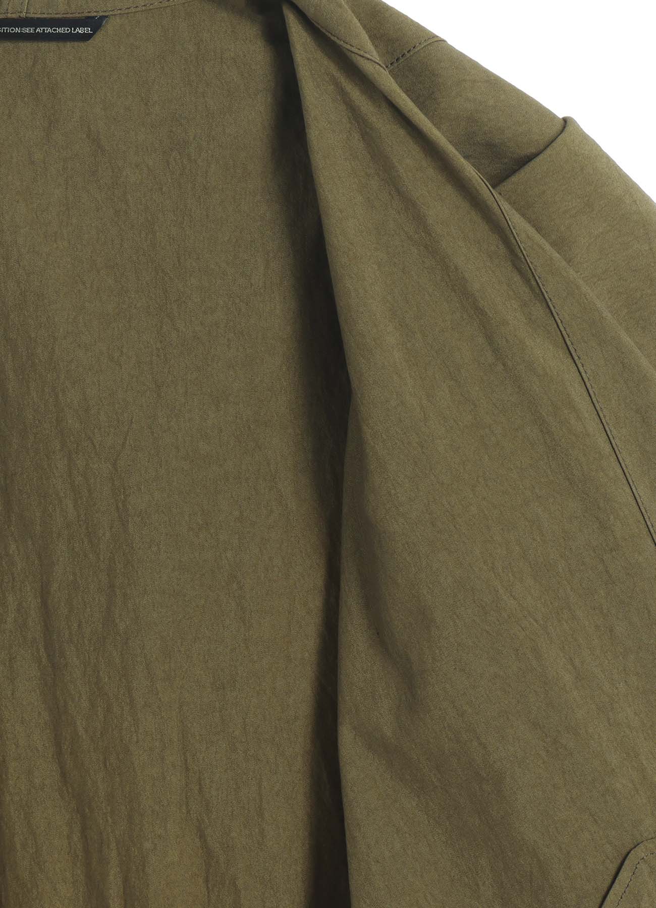 COTTON NYLON GABARDINE MILITARY COAT