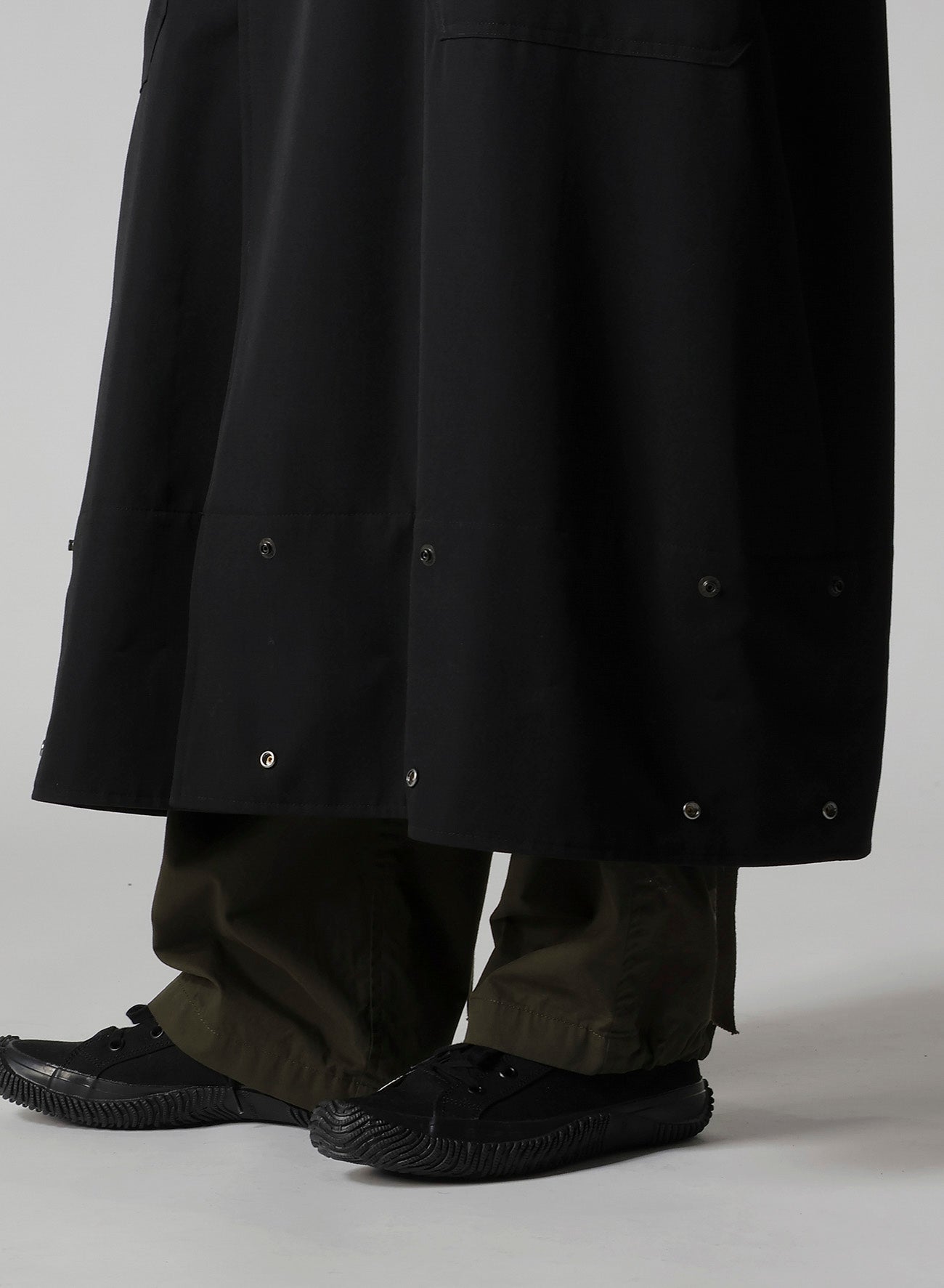 WOOL GABARDINE MILITARY COAT