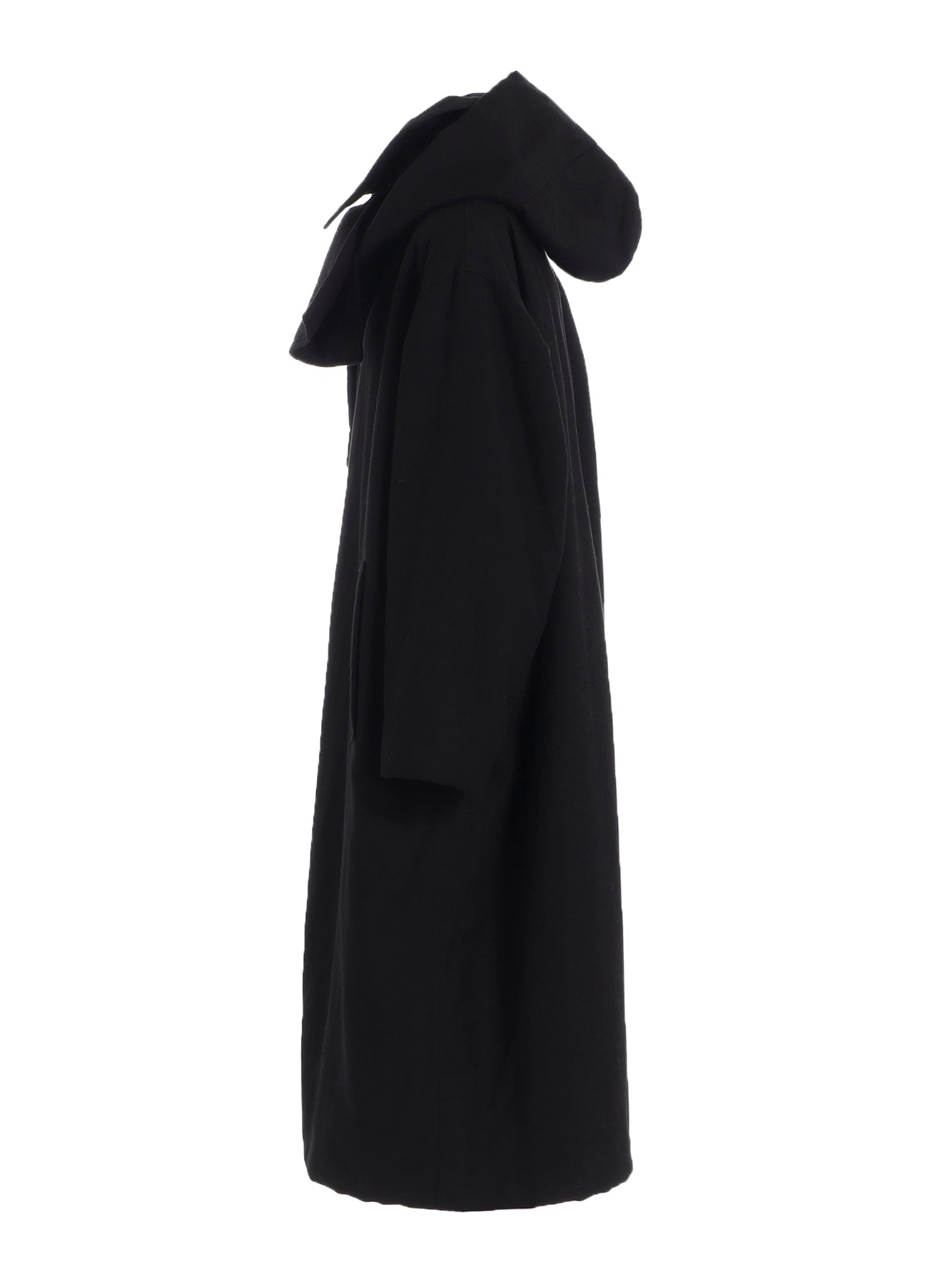 COTTON/FLAX MOLESKIN DETACHABLE HOODIE COAT