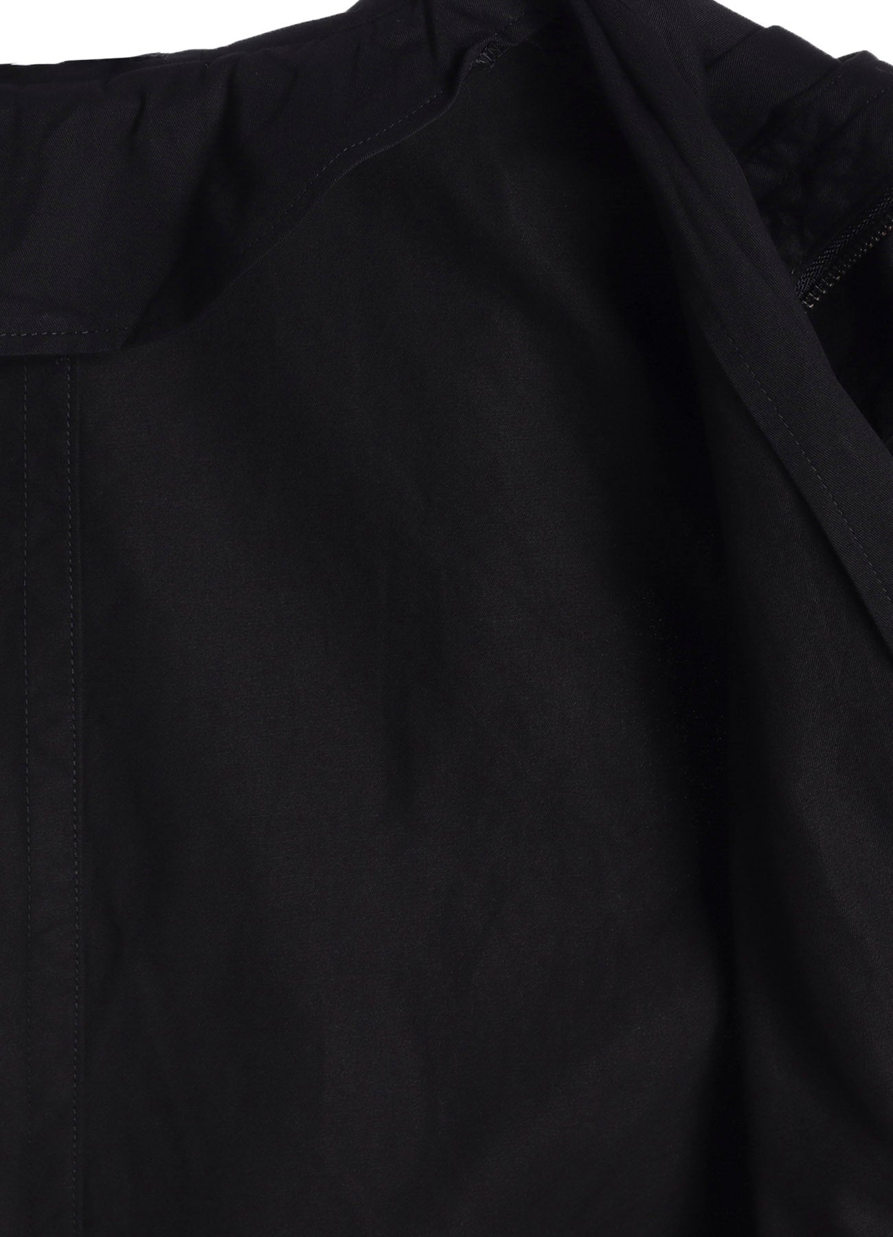 COTTON TWILL GARMENT DYE HOODIE COAT