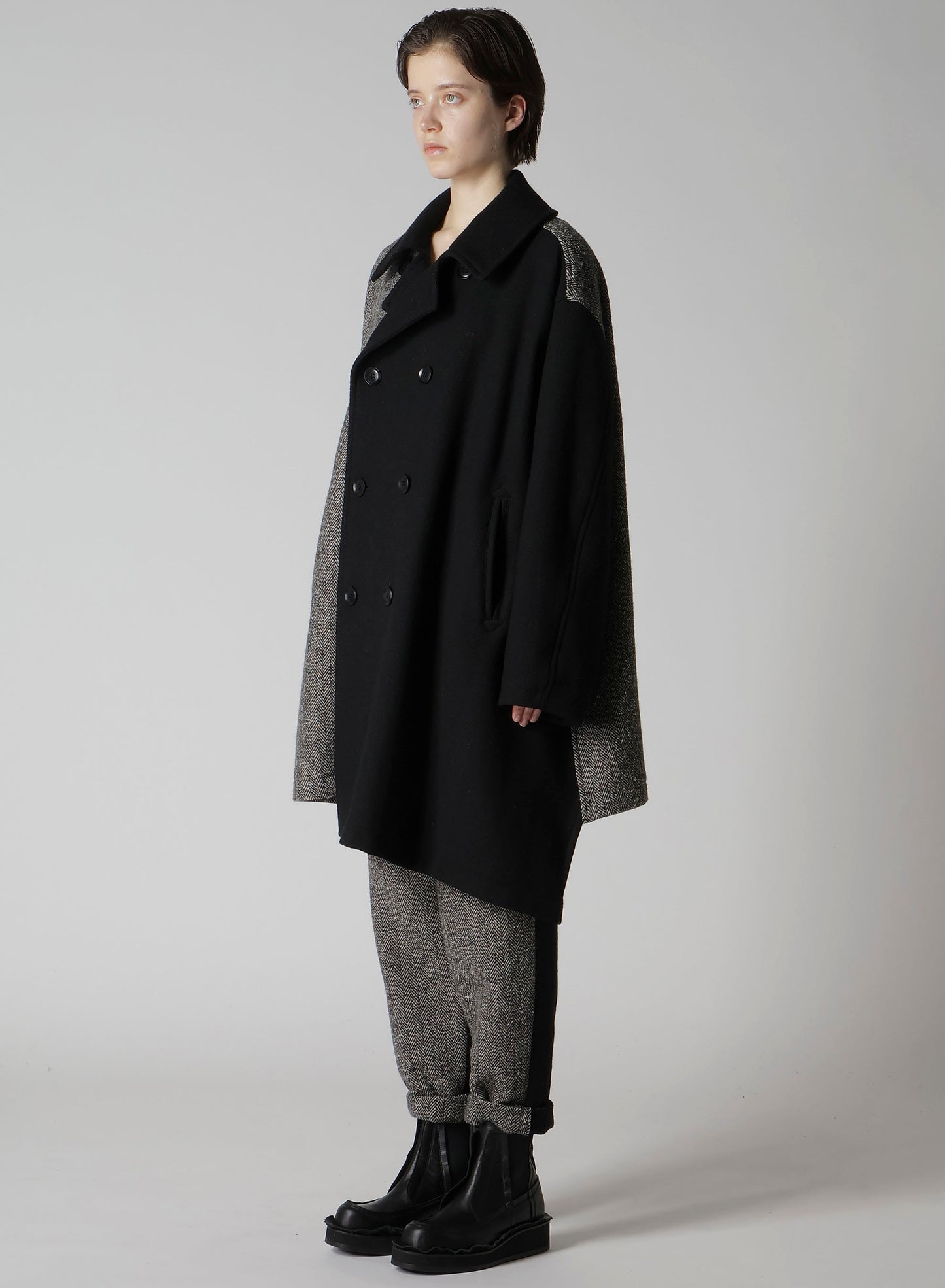 BIG HERRINGBONE P COAT