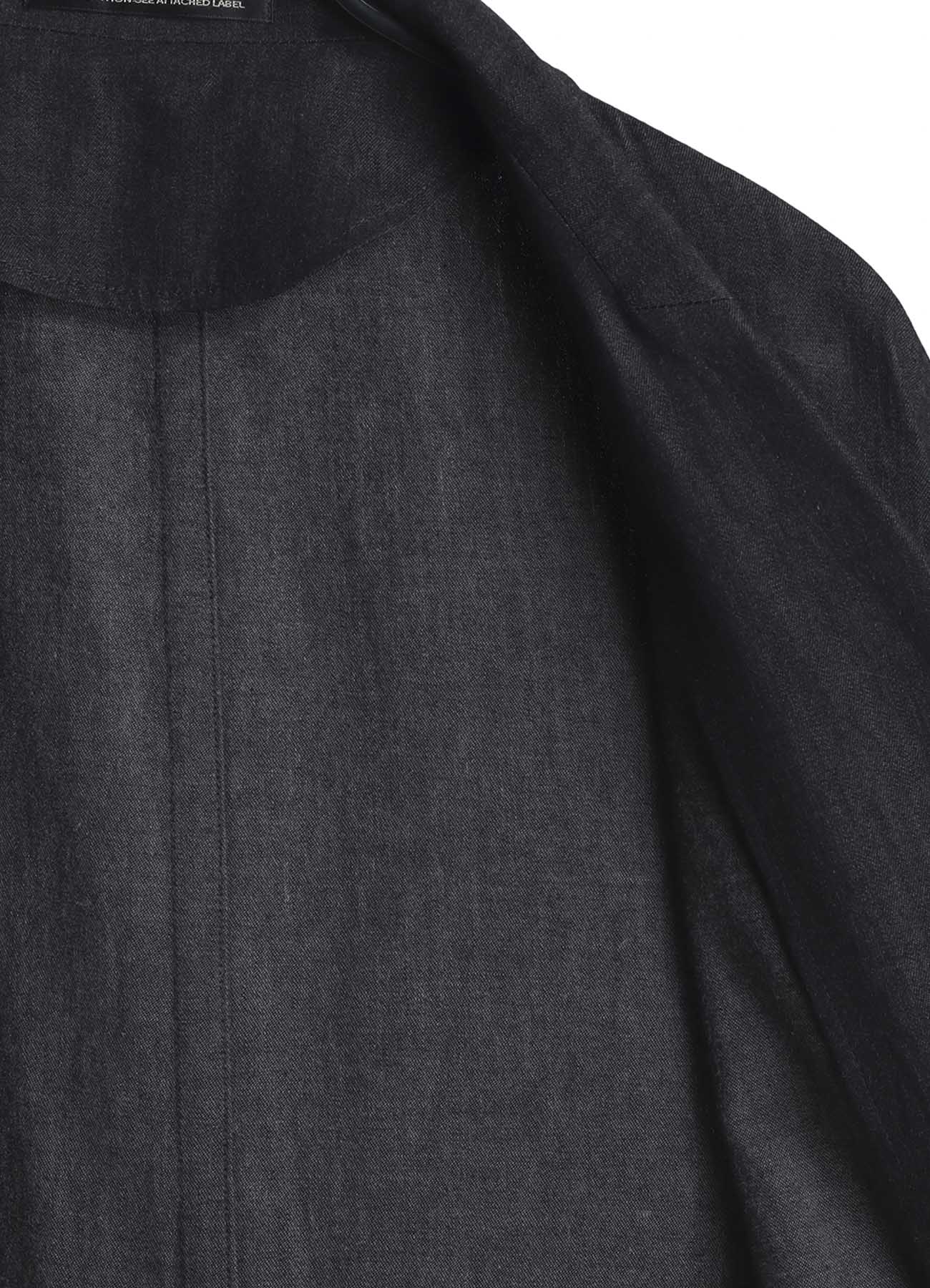 6OZ DENIM GARMENT FINISH 3-BUTTON TAILORED COAT