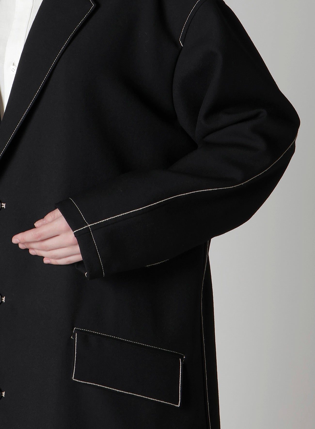 MARINE SAILOR 3-BUTTON TAILORED COAT