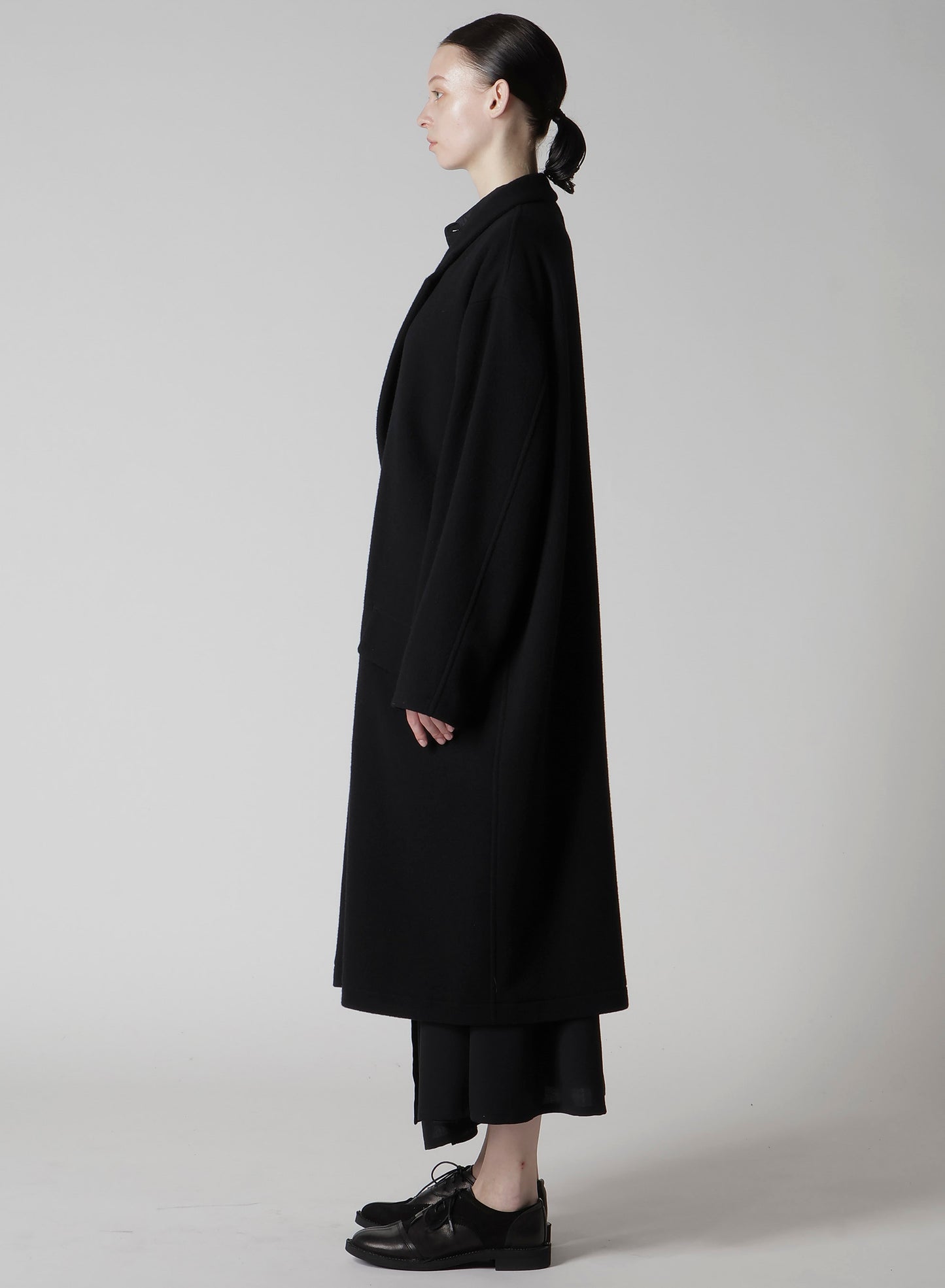 WOOL MOSSER 3-BUTTON TAILORED COAT