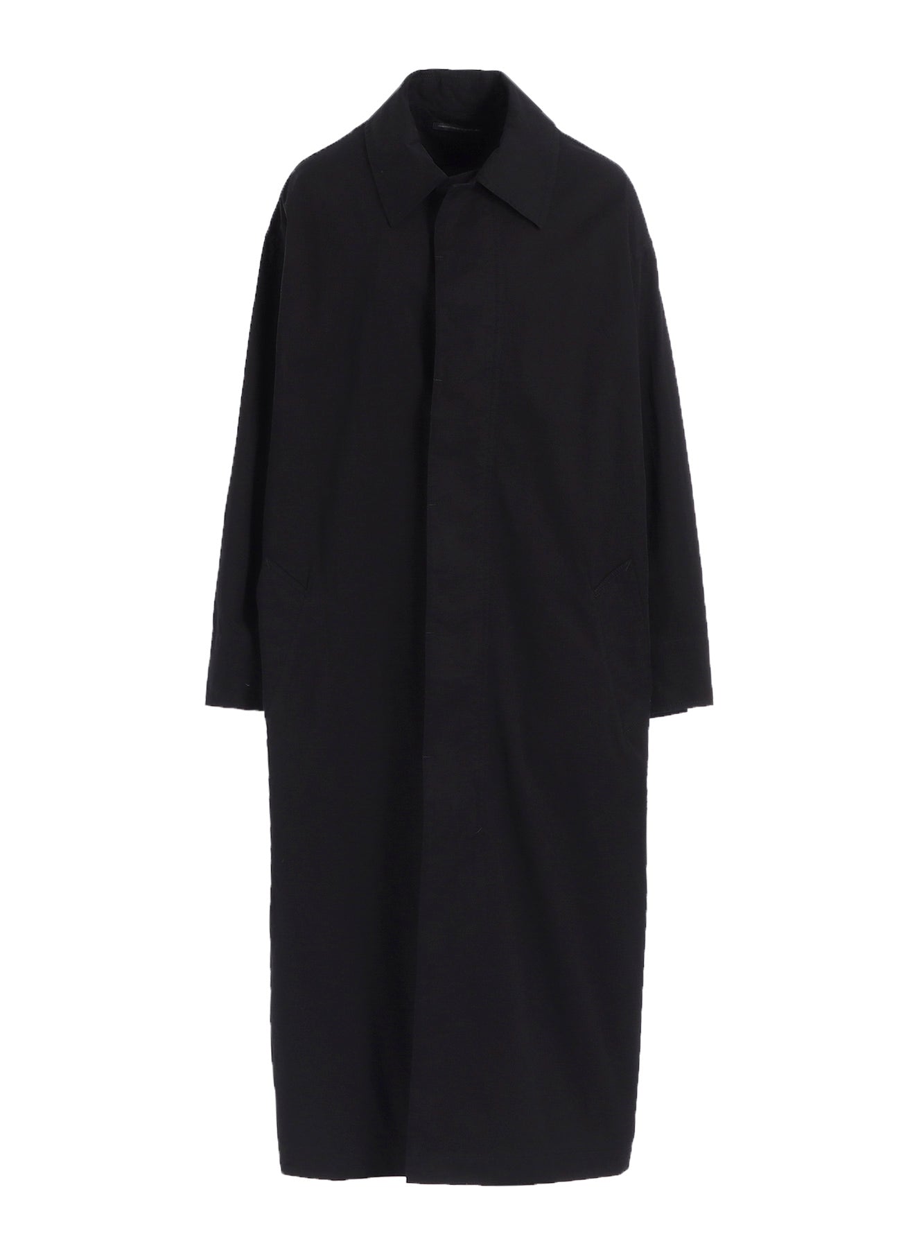 COTTON TWILL GARMENT DYE TURN OVER COLLAR COAT