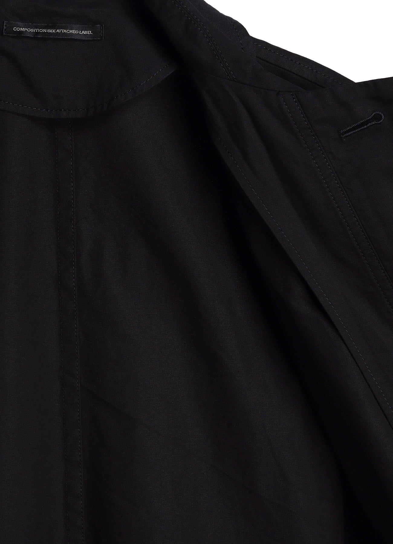 COTTON TWILL GARMENT DYE TURN OVER COLLAR COAT