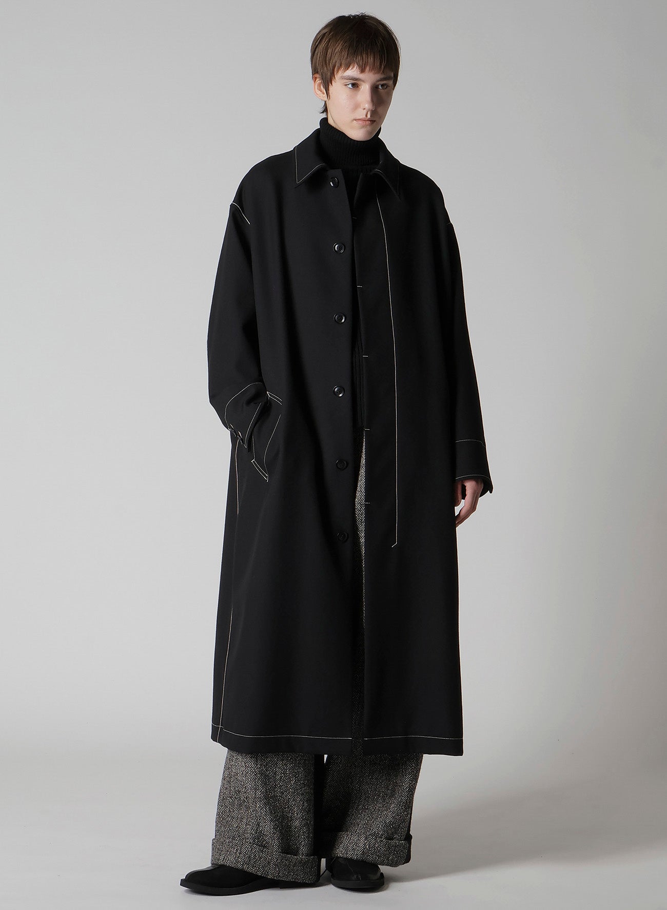 MARINE SAILOR TURN OVER COLLAR COAT