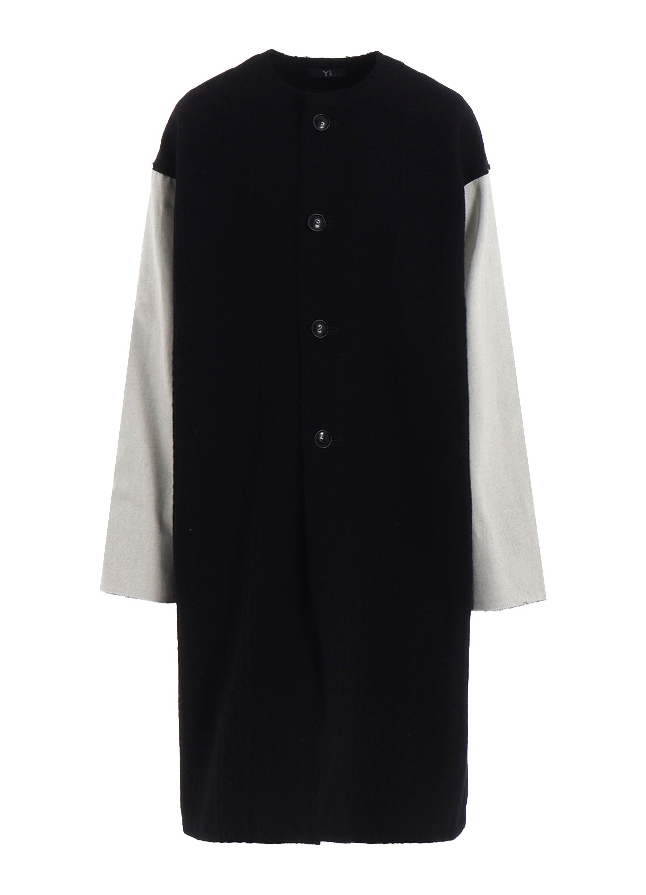 CABLE JQ KNIT COLLERLESS COAT