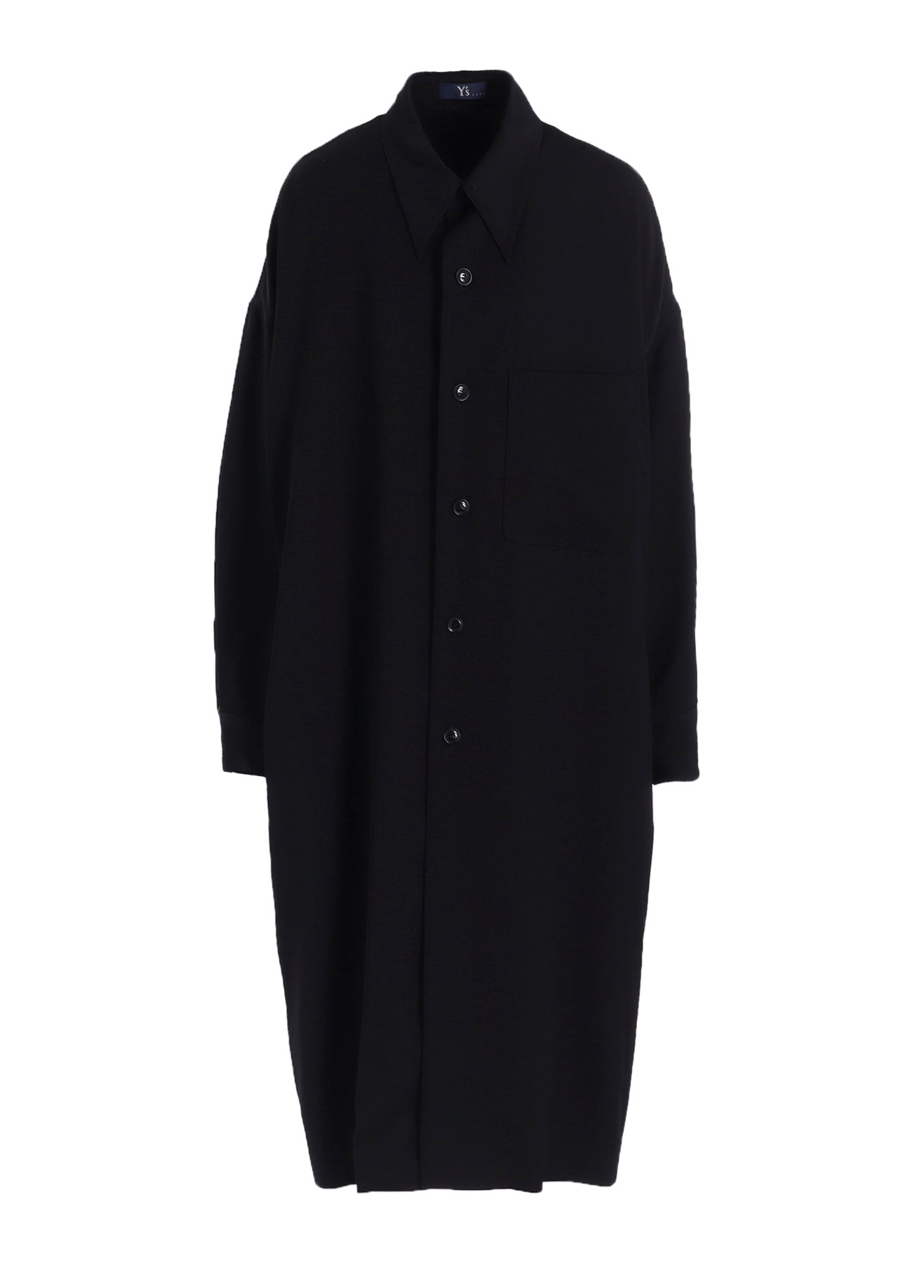 WOOL GABARDINE LONG COAT