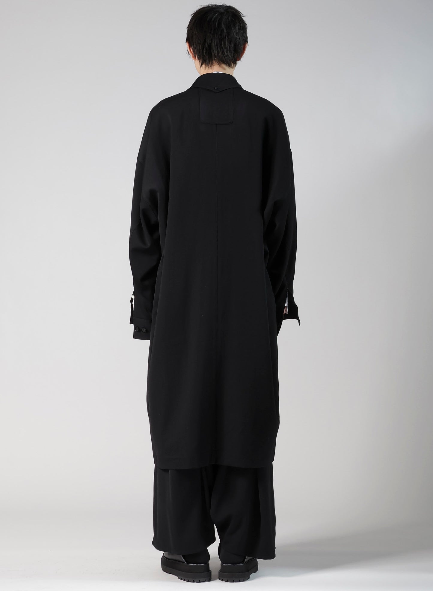 WOOL GABARDINE LONG COAT