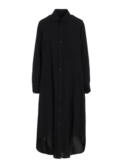 W/RY WASHER PROCESSED GAUZE DRESS