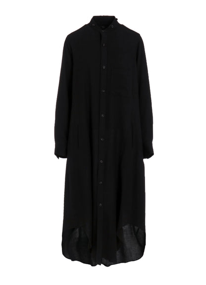 W/RY WASHER PROCESSED GAUZE DRESS