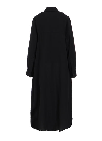 W/RY WASHER PROCESSED GAUZE DRESS