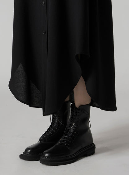 W/RY WASHER PROCESSED GAUZE DRESS