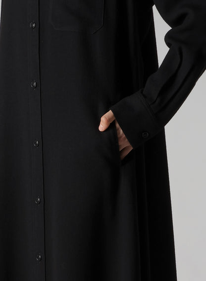 W/RY WASHER PROCESSED GAUZE DRESS