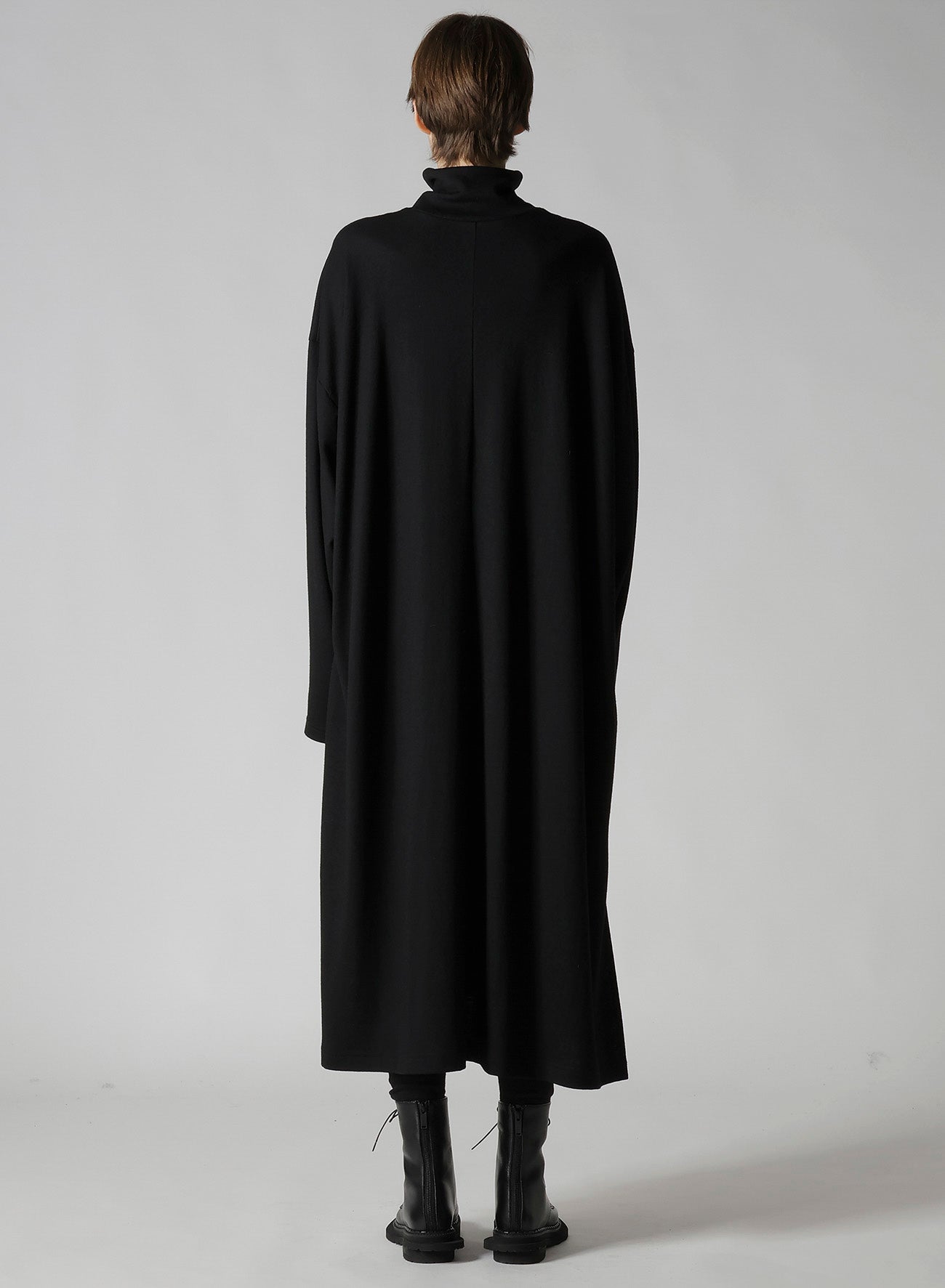MILD WASHABLE JERSEY STAND-UP COLLAR DRESS