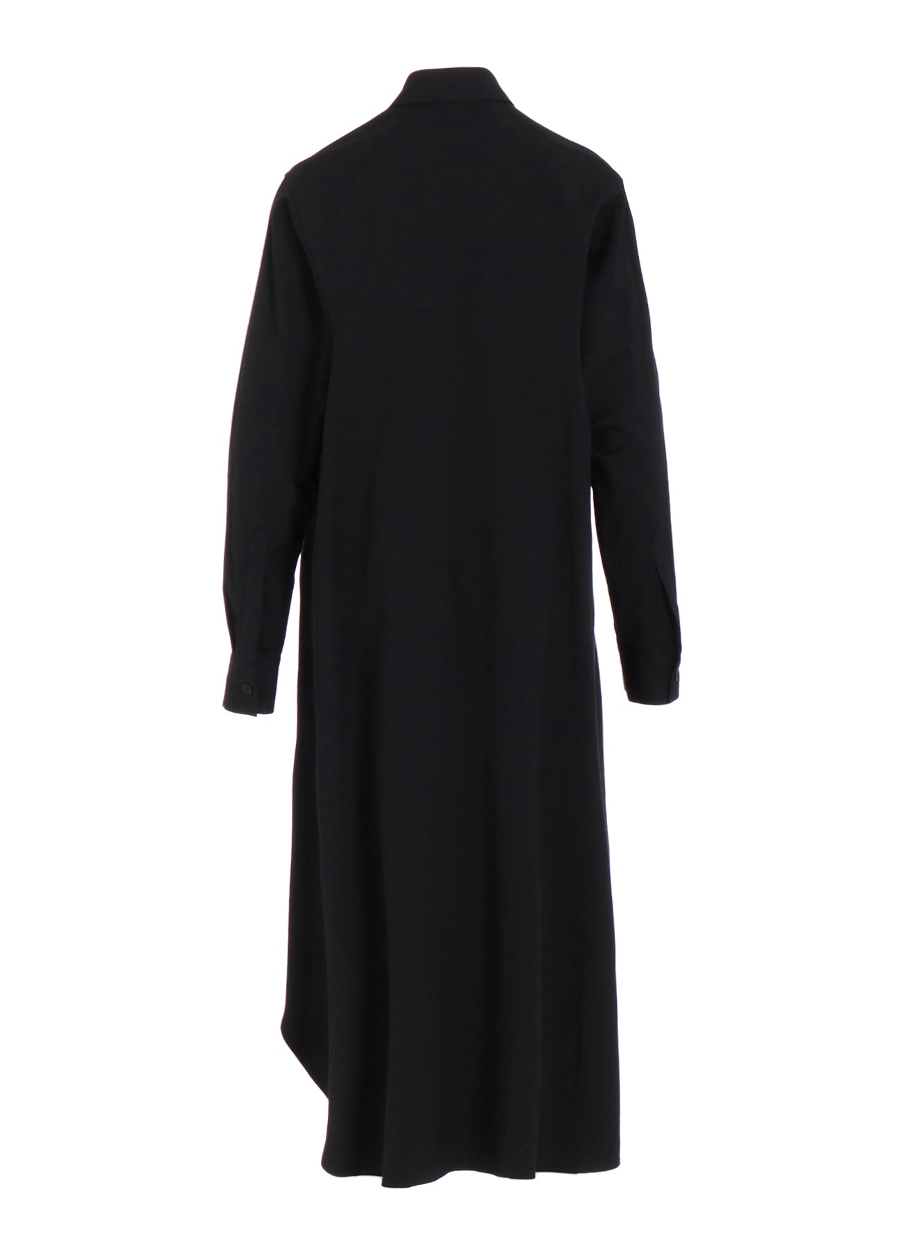 WOOL BLEND TWILL MILITARY LONG DRESS