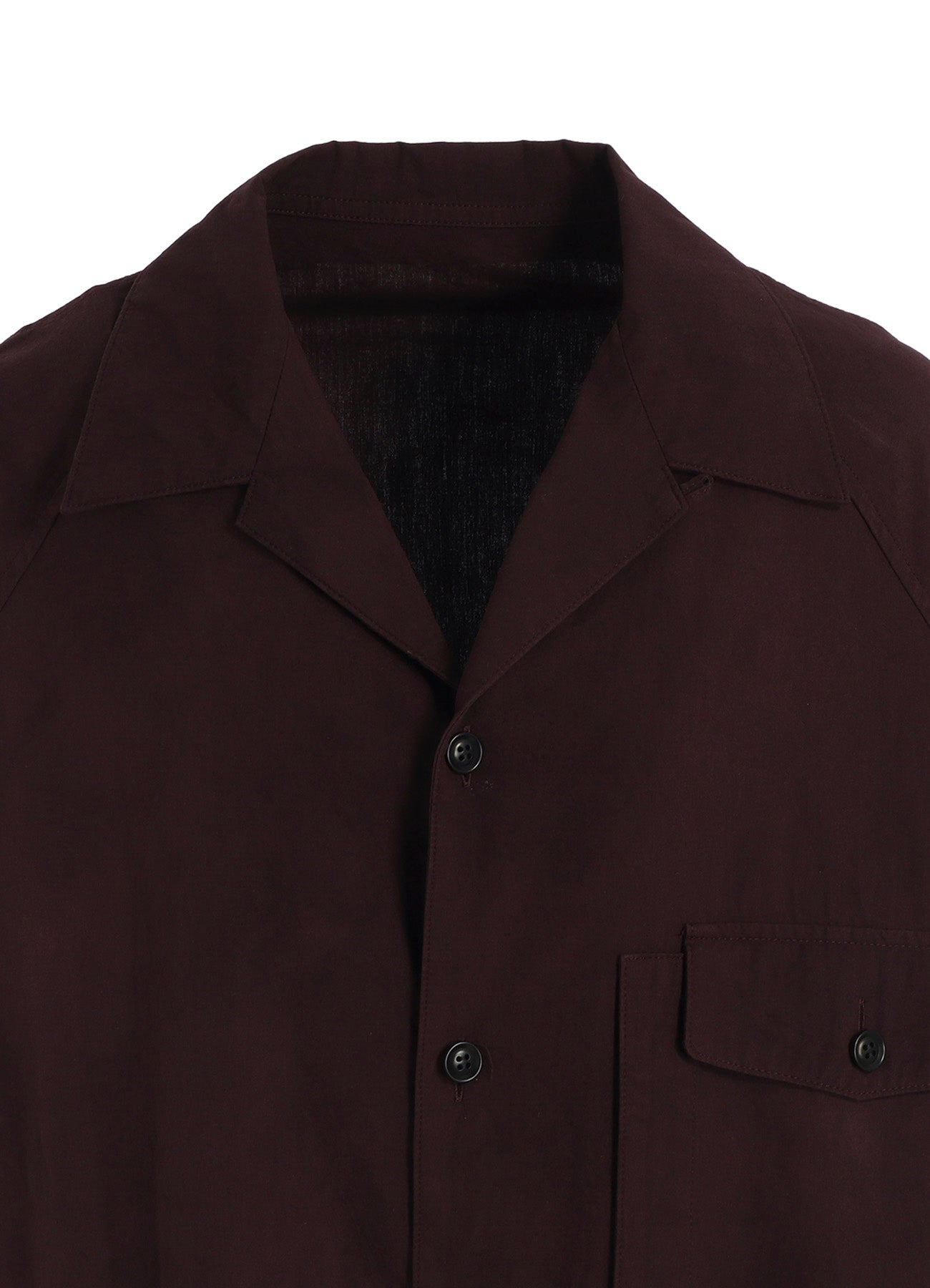 GARMENT-DYED OPEN COLLAR SHIRTS DRESS