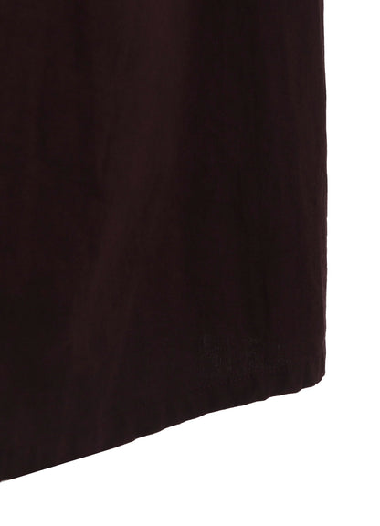 GARMENT-DYED OPEN COLLAR SHIRTS DRESS