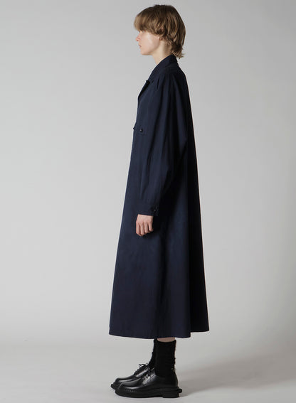 GARMENT-DYED OPEN COLLAR SHIRTS DRESS