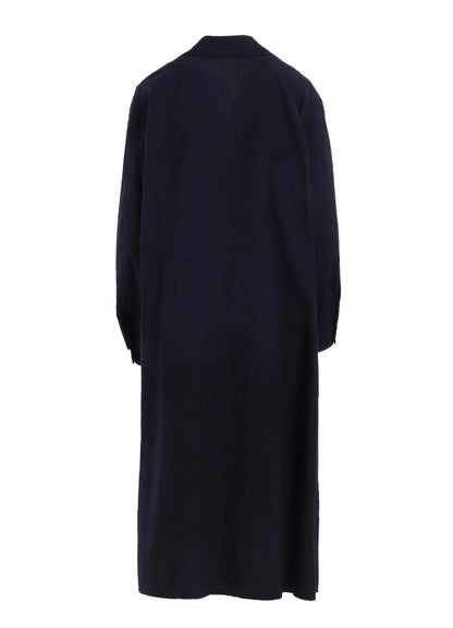 GARMENT-DYED OPEN COLLAR SHIRTS DRESS