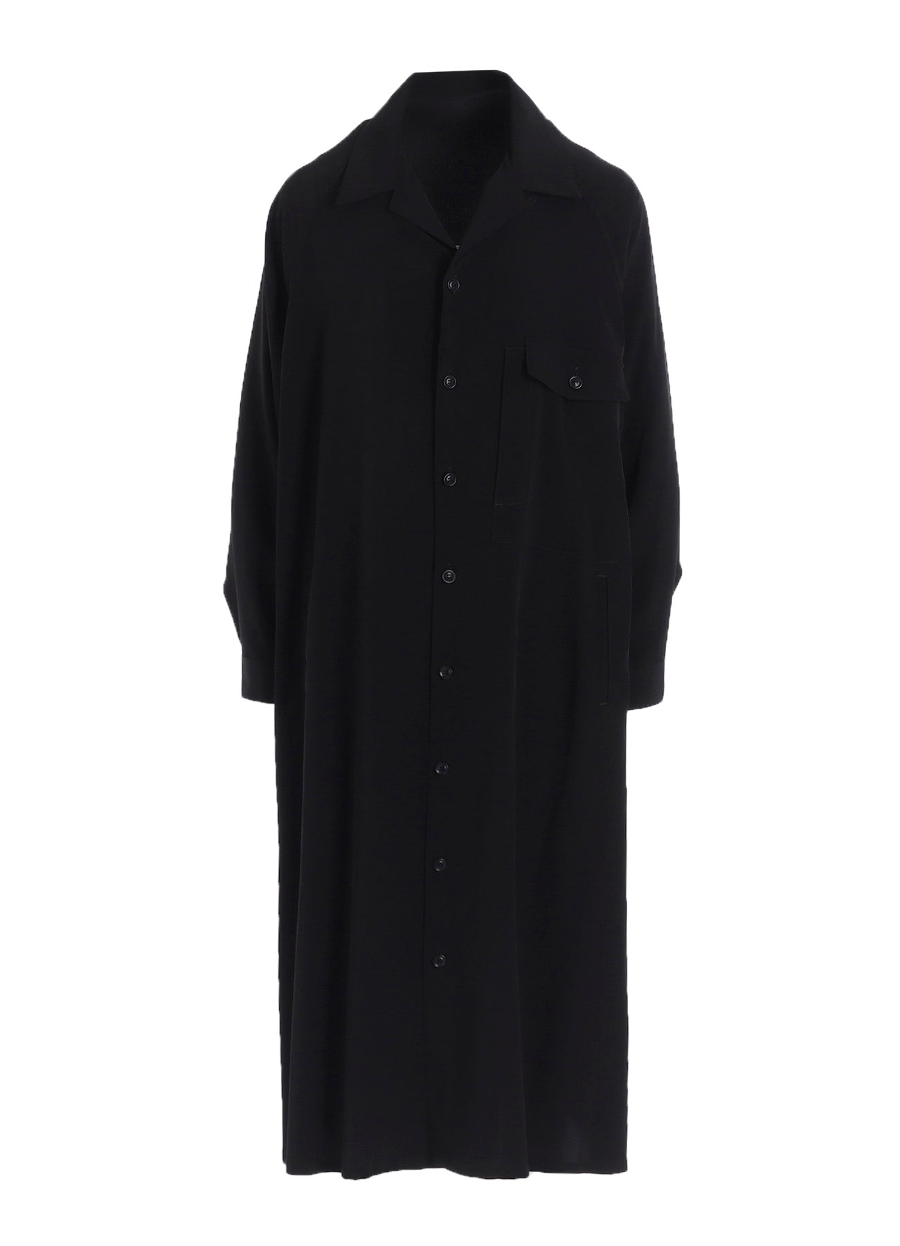 TA/PE CREPE DE CHINE OPEN COLLAR DRESS
