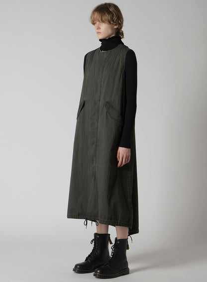 C/N PIGMENT COATED FISHTAIL DRESS