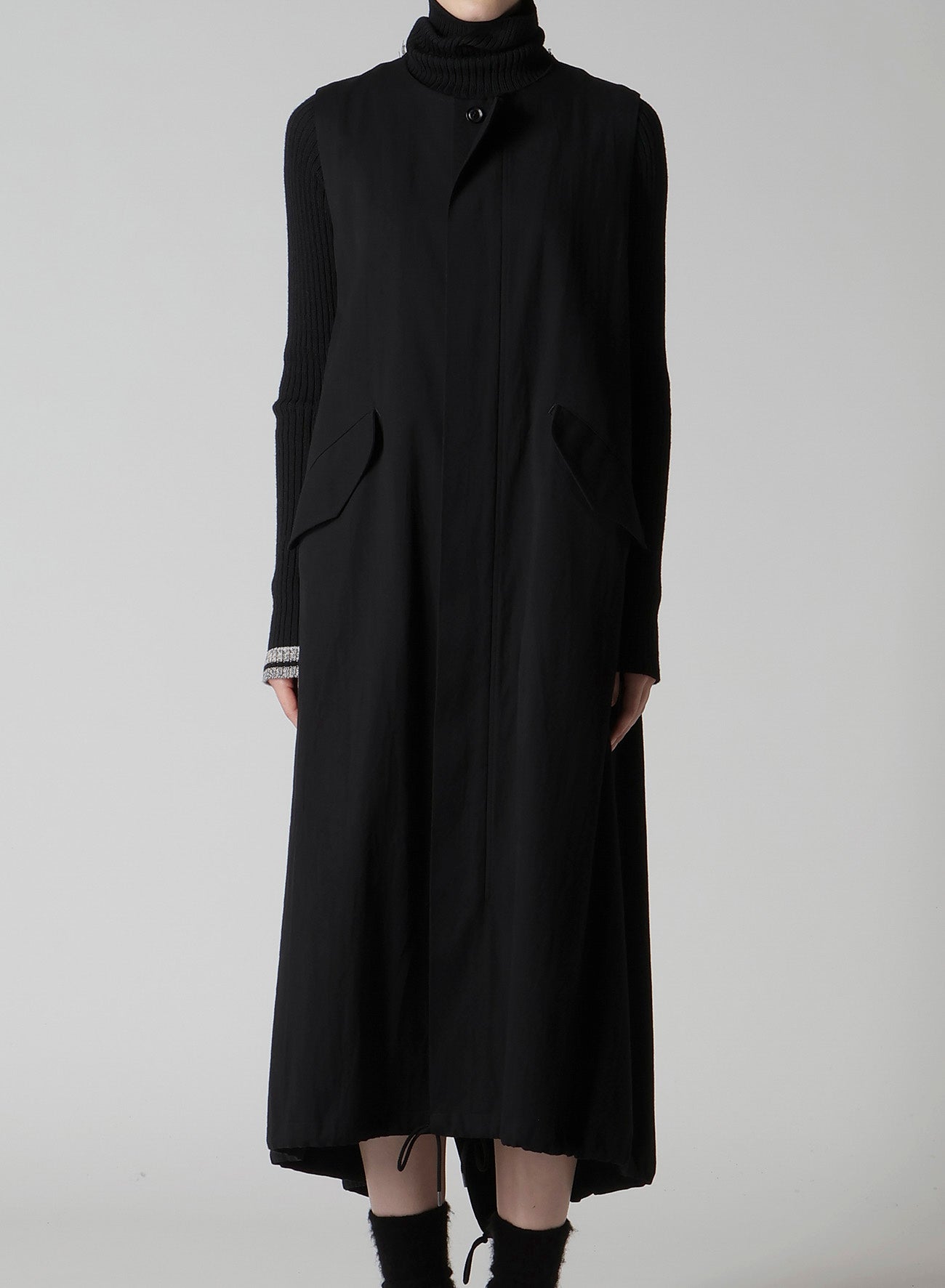 C/RY GABARDINE FISH TAIL DRESS