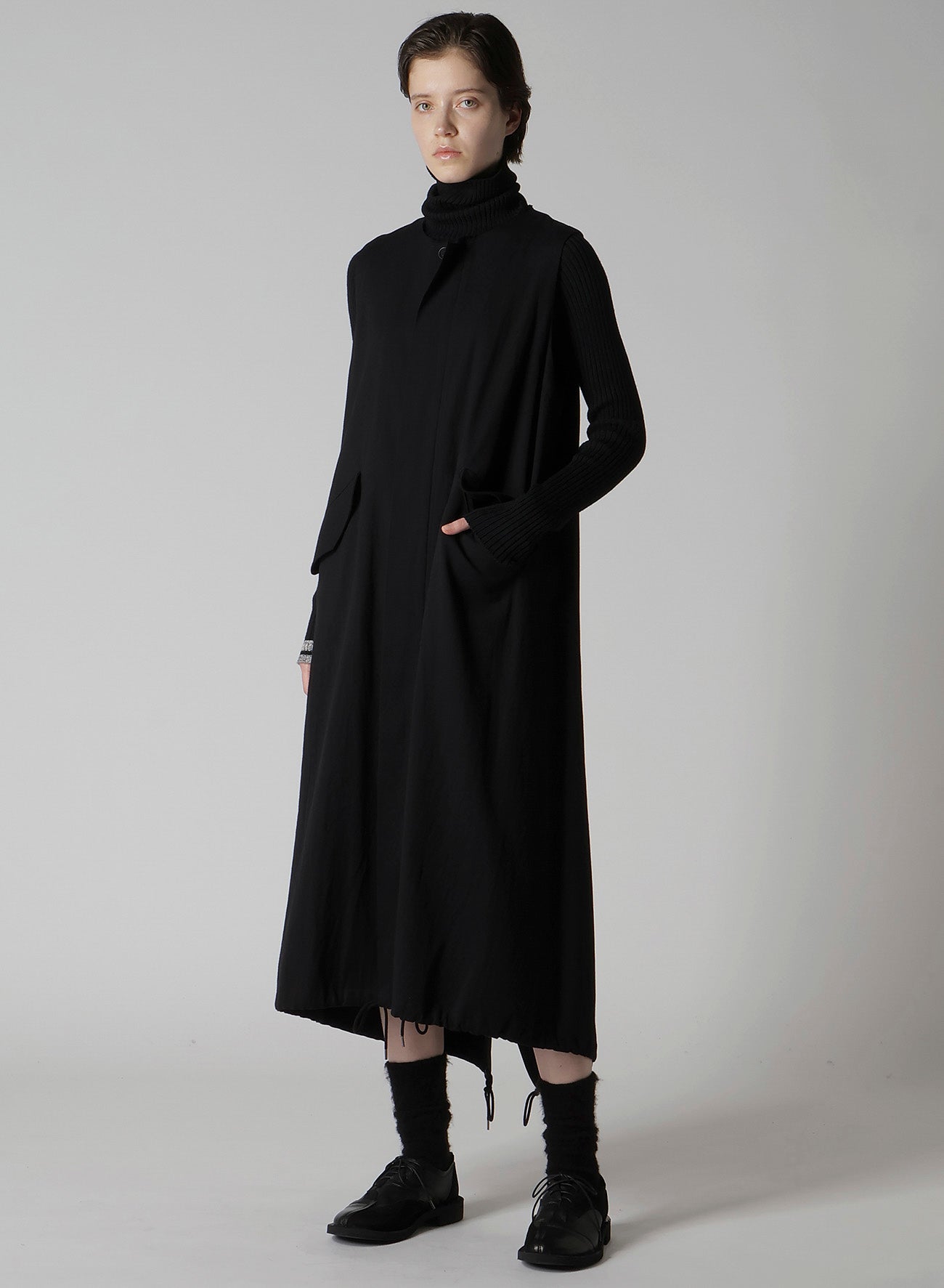 C/RY GABARDINE FISH TAIL DRESS