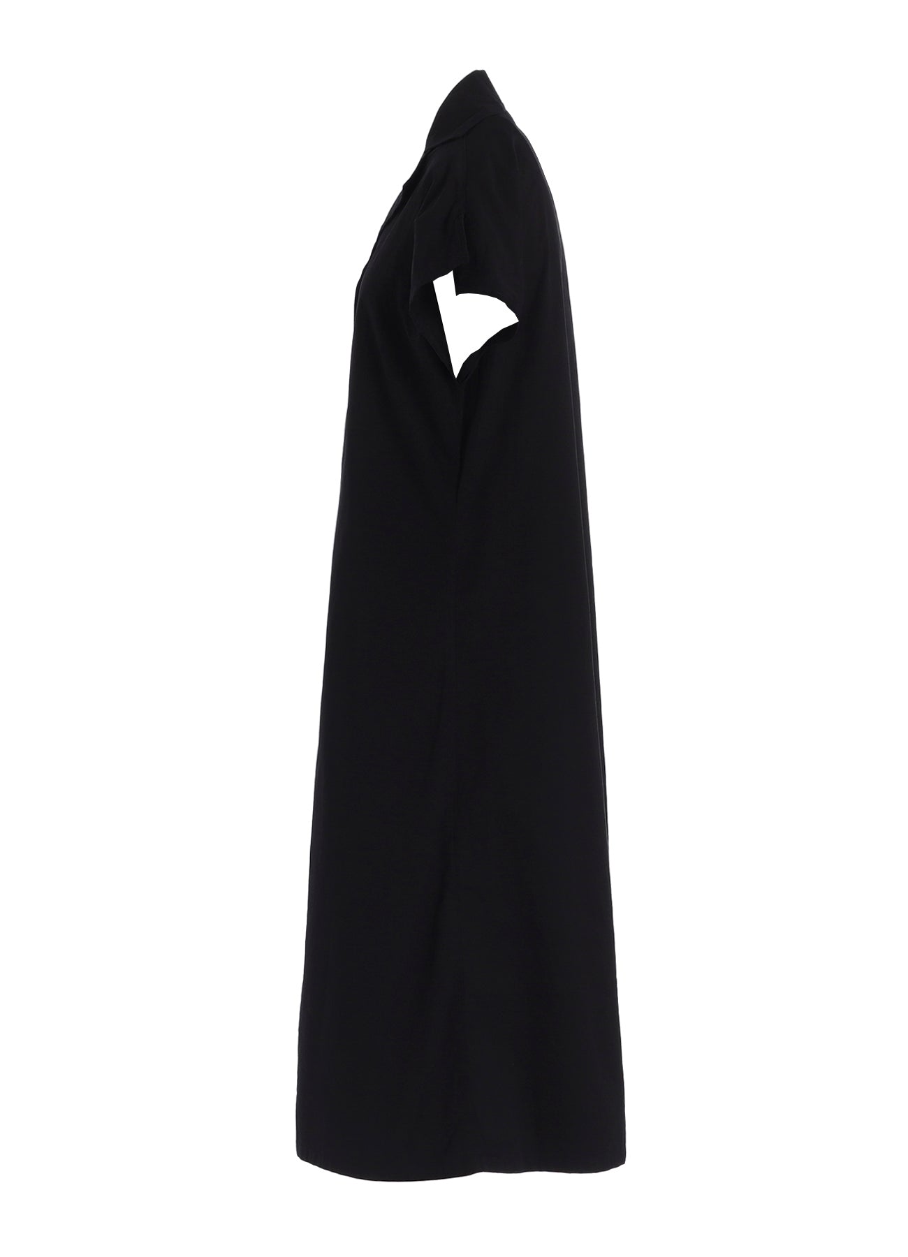 COTTON TWILL GARMENT DYE FRENCH SLEEVE DRESS