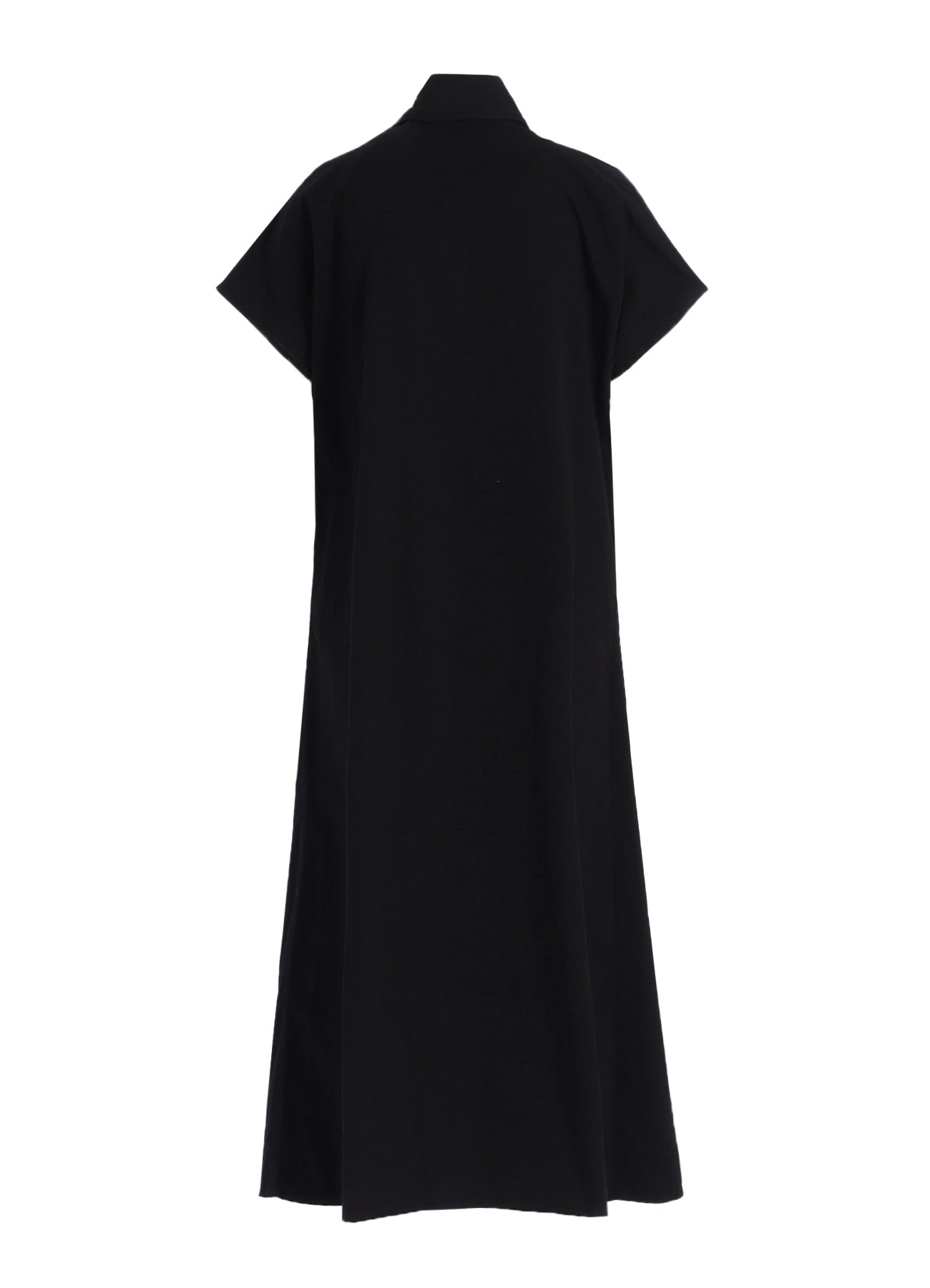 COTTON TWILL GARMENT DYE FRENCH SLEEVE DRESS