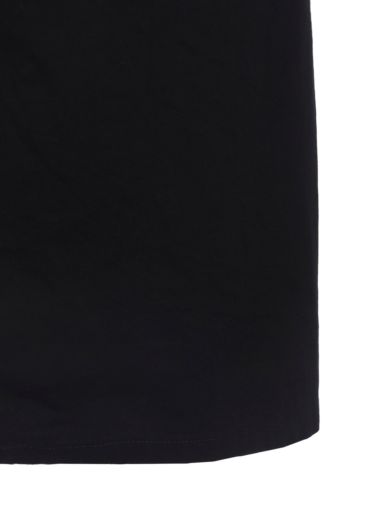 COTTON TWILL GARMENT DYE FRENCH SLEEVE DRESS
