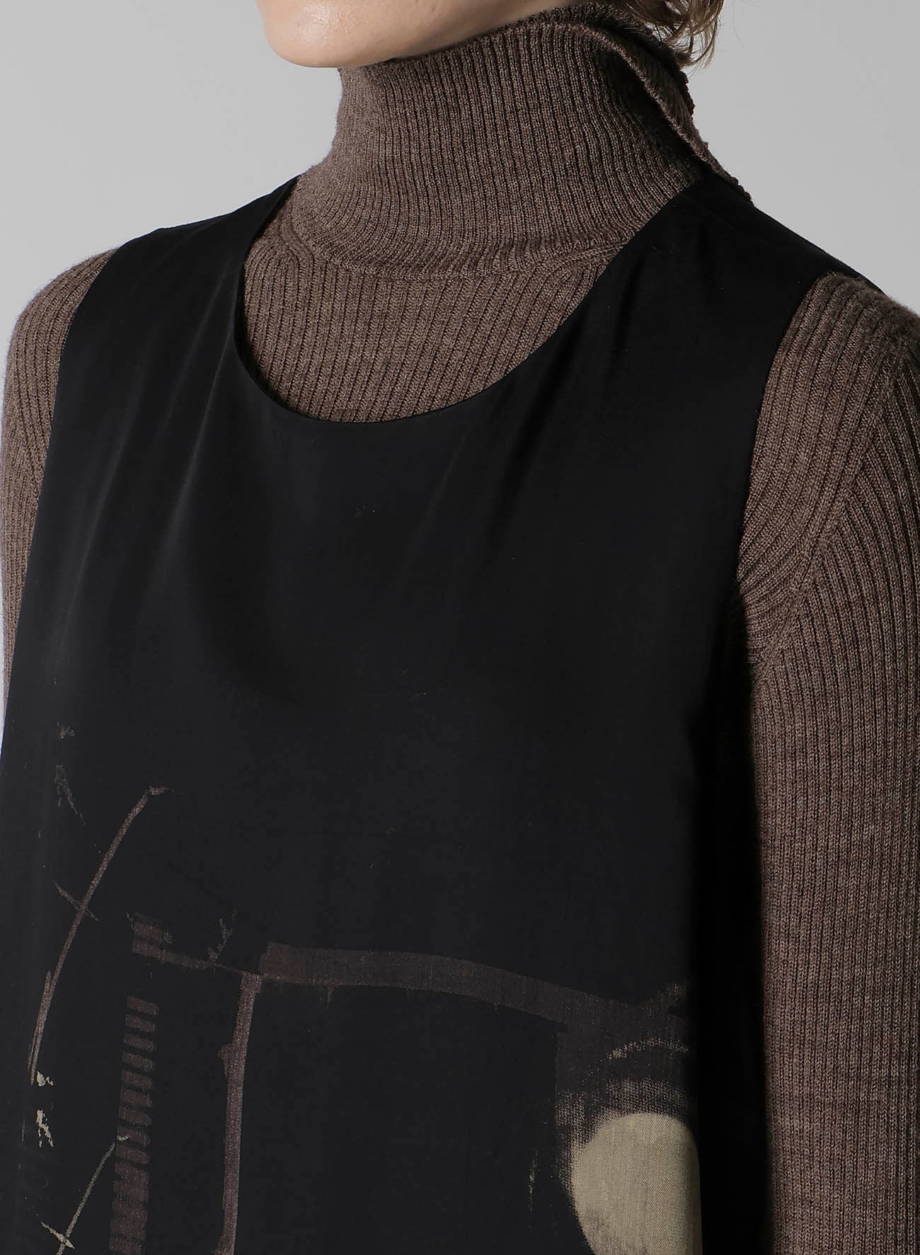 DUNGEREE TWILL SLEEVELESS DRESS