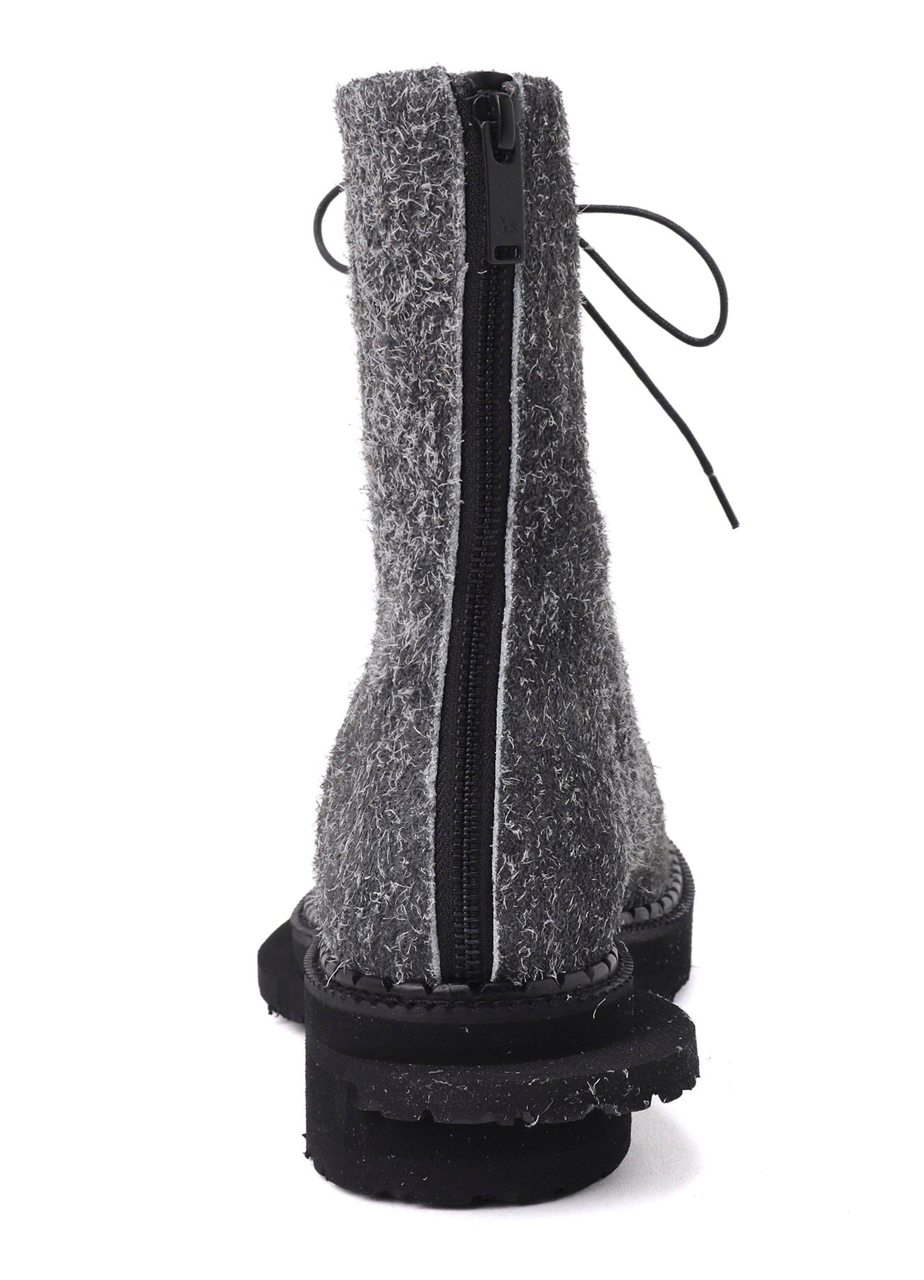 BRUSHED SUEDE TWISTED BOOTS